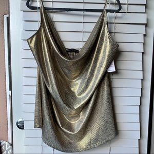 Fashion to Figure Gold Foil Tank